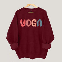 Retro Yoga Is My Happy Hour Sweatshirt