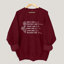 Floral Women Of The Bible Sweatshirt