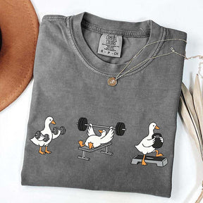 Funny Workout Weightlifting Goose Bumps T-Shirt