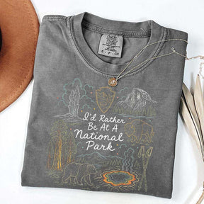 I'd Rather Be At America Parks Lovers T-Shirt