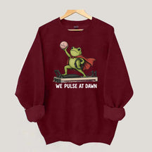 Funny Frog Pilates We Pulse At Dawn Sweatshirt