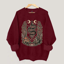 Celestial Floral Celestial Floral Snake Moon Sweatshirt