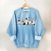 Cute Ghost Dogs Halloween Sweatshirt