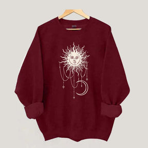 Widow's Bay Patricia Celestial Sun Moon Sweatshirt
