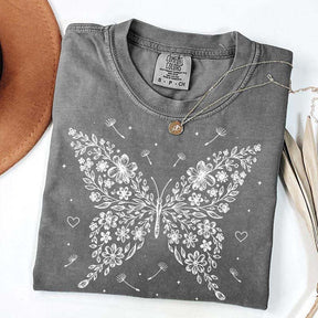 Floral Butterfly Dandelion Wildflower T-Shirt