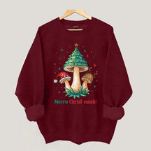 Retro Mushroom Christmas Sweatshirt