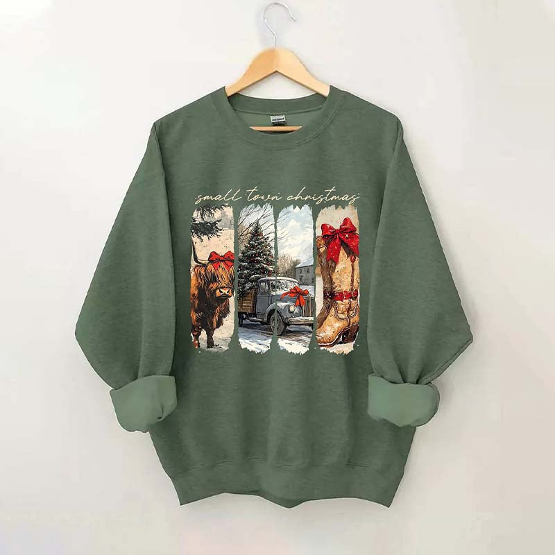 Vintage Small Town Christmas Sweatshirt