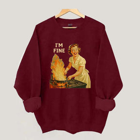I'm Fine Retro Sweatshirt
