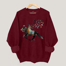 Just A Girl Who Loves Horses Peace Love Sweatshirt