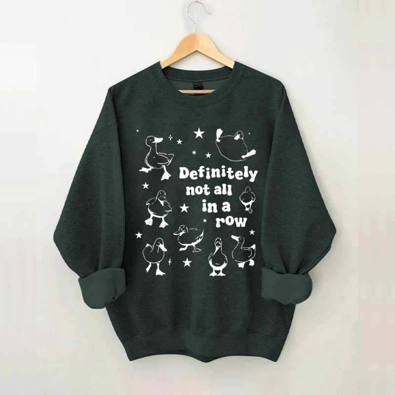 Retro Ducks Not in A Row Sweatshirt