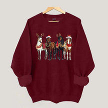 Horse Christmas Funny Sweatshirt