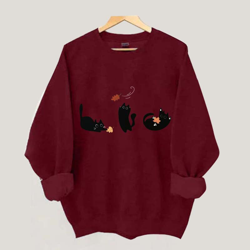 Comfort Colors Black Cats Fall Sweatshirt