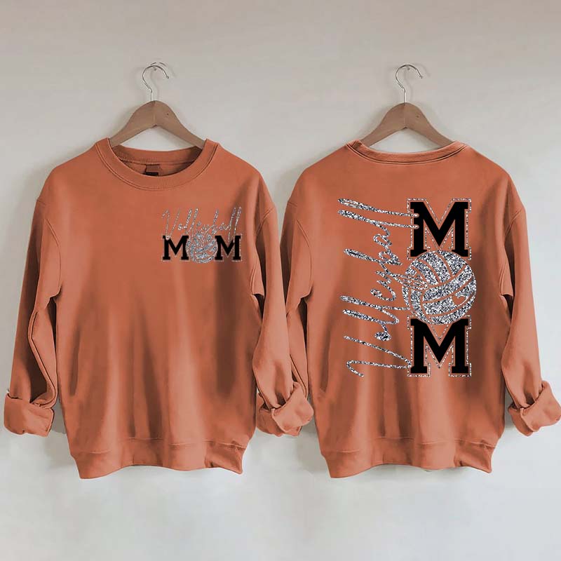 Volleyball Mom Printed Sweatshirt