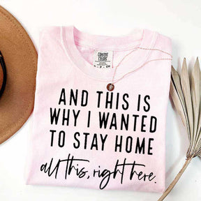 See This Is Why I Wanted To Stay Home T-Shirt