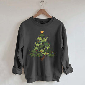 Dinosaurs Christmas Tree Sweatshirt