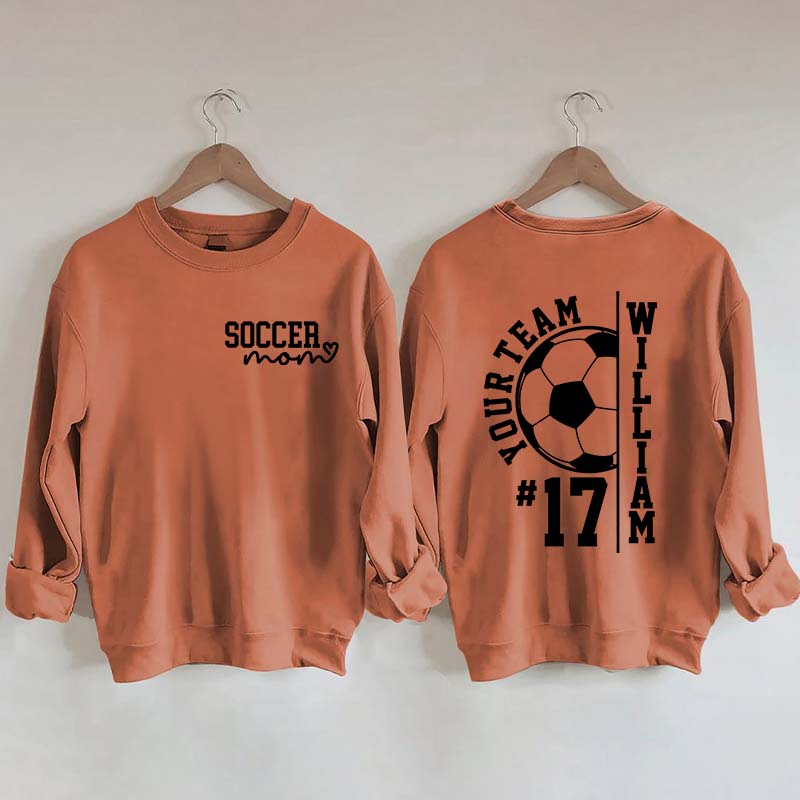 Personalized Soccer Mom Season Sweatshirt
