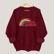 Teacher Reading Rainbow Sweatshirt