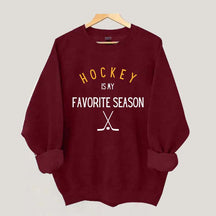 Hockey is My Favorite Season Simple Sweatshirt