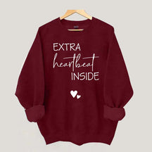 Extra Heartbeat Inside Minimalist Sweatshirt