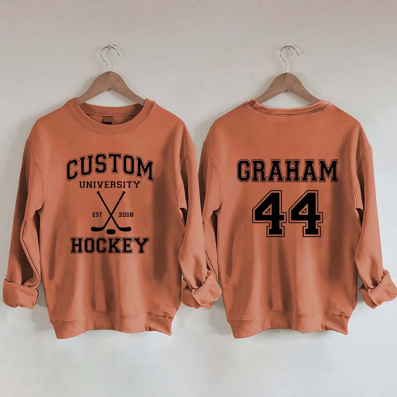 Personalized University Hockey Est Custom Year Sweatshirt