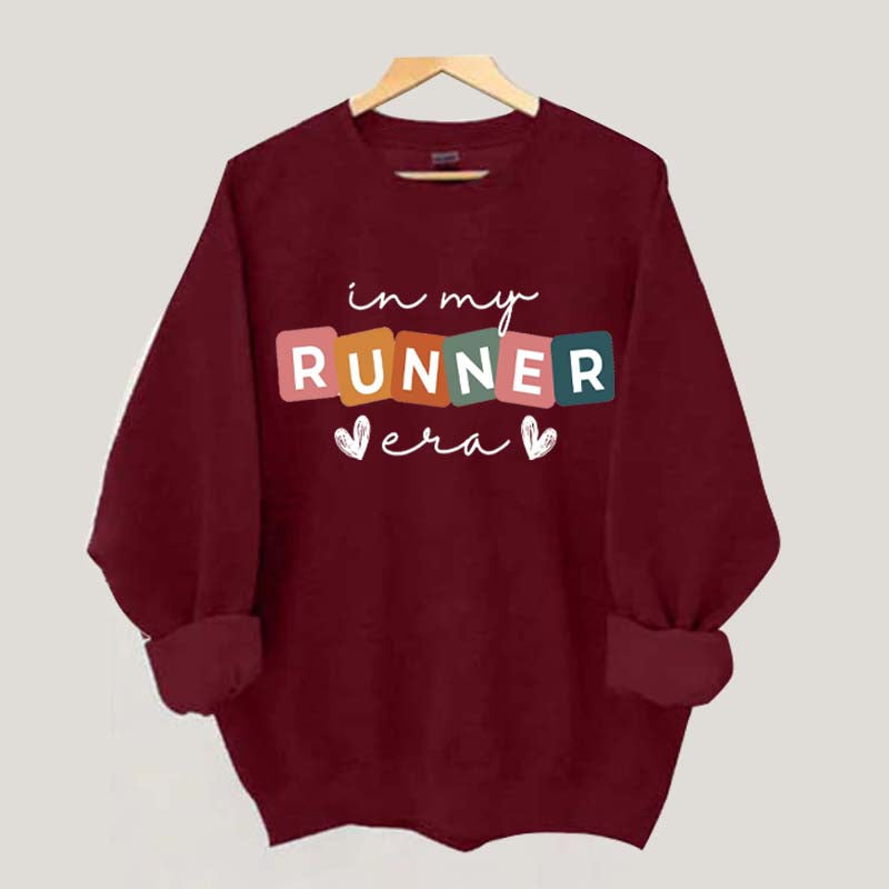 In My Runner Era Funny Marathon Sweatshirt