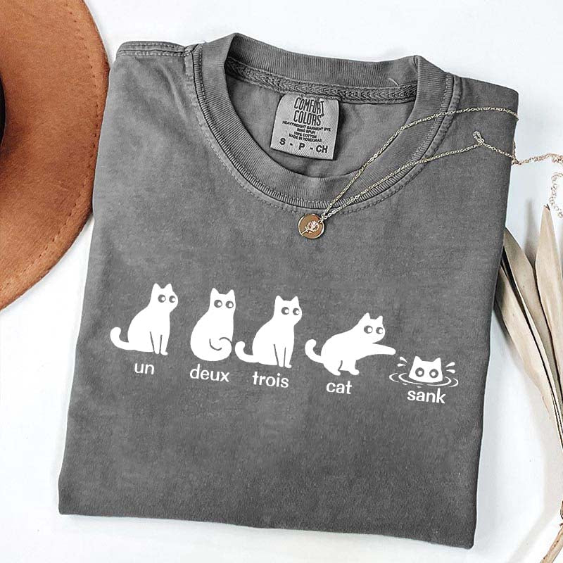 Un Deux Trois Cat Cute T-Shirt