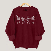 Halloween Party Dancing Skeleton Sweatshirt