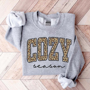 Retro Leopard Cozy Season Sweatshirt