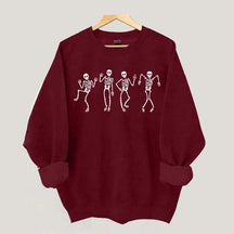 Minimalist Dancing Skeleton Sweatshirt