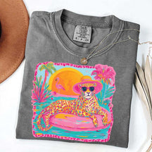 Retro Viral Summer Leopard T-Shirt