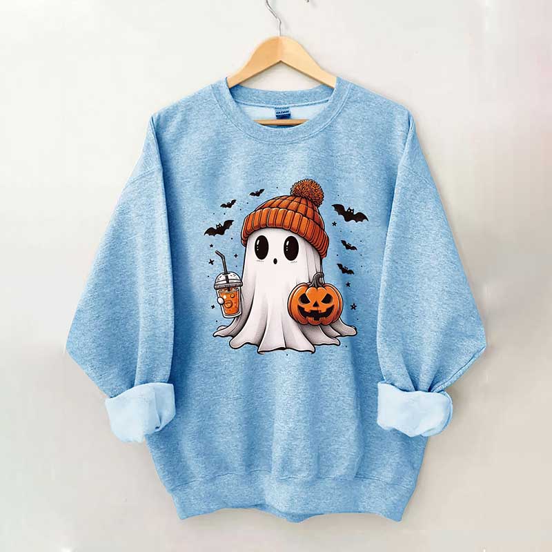 Halloween Ghost Pumpkin Sweatshirt