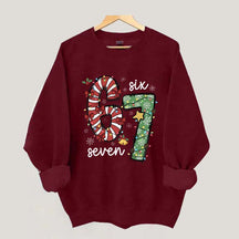 67 Christmas Lights Red Green Xmas Sweatshirt