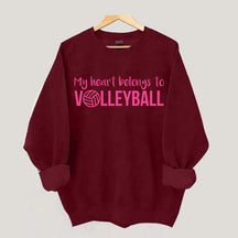 My Heart Belongs to Volleyball Sweatshirt