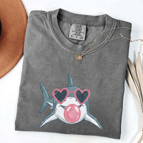 Shark Blowing Bubble Comfort Colors T-Shirt
