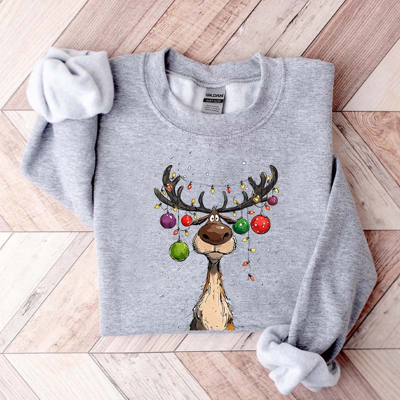 Vintage Reindeer Christmas Winter Sweatshirt
