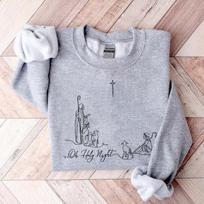 Oh Holy Night Faith Based Sweatshirt