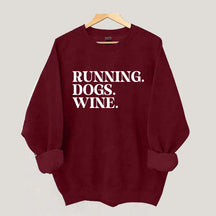 Running Dogs Wine Sweatshirt