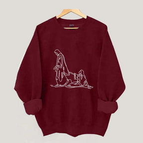 If You're Hanging on By a Thread Make Sure Its the Hem of His Garment Sweatshrit
