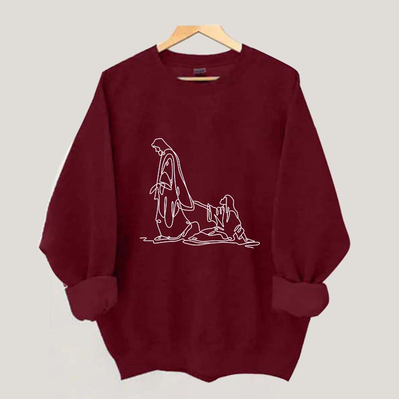 If You're Hanging on By a Thread Make Sure Its the Hem of His Garment Sweatshrit