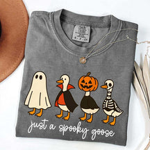 Cute Just a Spooky Goose Halloween T-Shirt