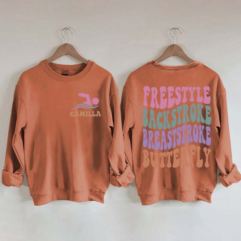 Personalized Name Swim Sweatshirt