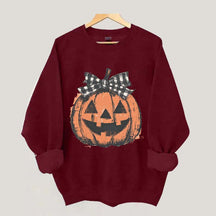 Preppy Jack o Lantern Sweatshirt