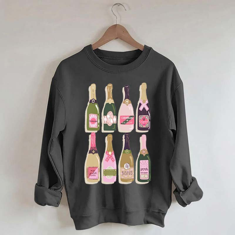 Champagne Bottles Lovers Sweatshirt