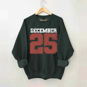Retro December 25 Christmas Sweatshirt