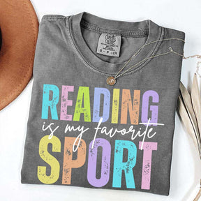 Reading is my Favorite Sport Literary Girl T-Shirt