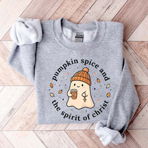Faith Based Pumpkin Spice Coffee Ghost Sweatshirt