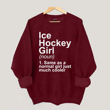 Ice Hockey Girl Sassy Sport Sweatshirt