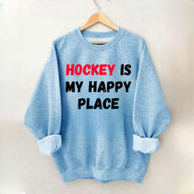 Hockey Is My Happy Place Sweatshirt