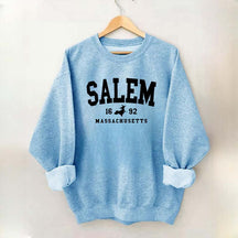 Salem Massachusetts Preppy Varsity Halloween Sweatshirt