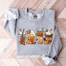 Cute Pumpkin Spice Fall Coffee Sweatshirt